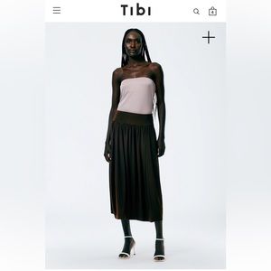 Tibi BNWT Drapey Jersey Lantern Skirt size 4